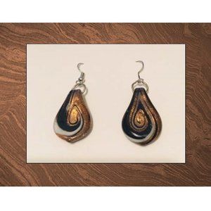 Blown Glass Drop Earrings